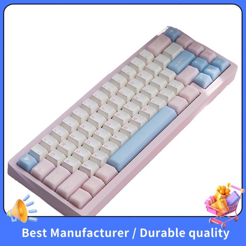 Para Acessórios De Teclado Mecânico-Conjunto De Teclas De Perfil Cereja De 164 Em Material De PC PBT + De Tiro Duplo