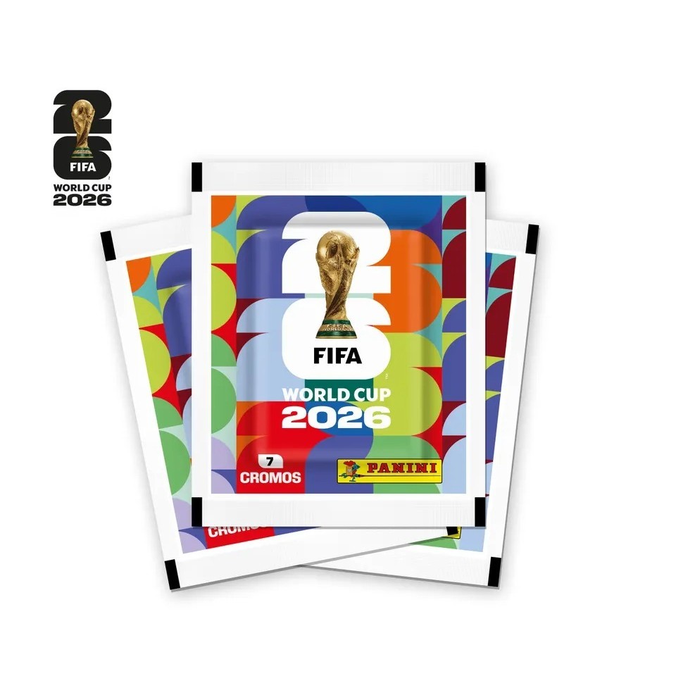 Envelope de Figurinhas da Copa do Mundo 2026 Panini com 7 Und.