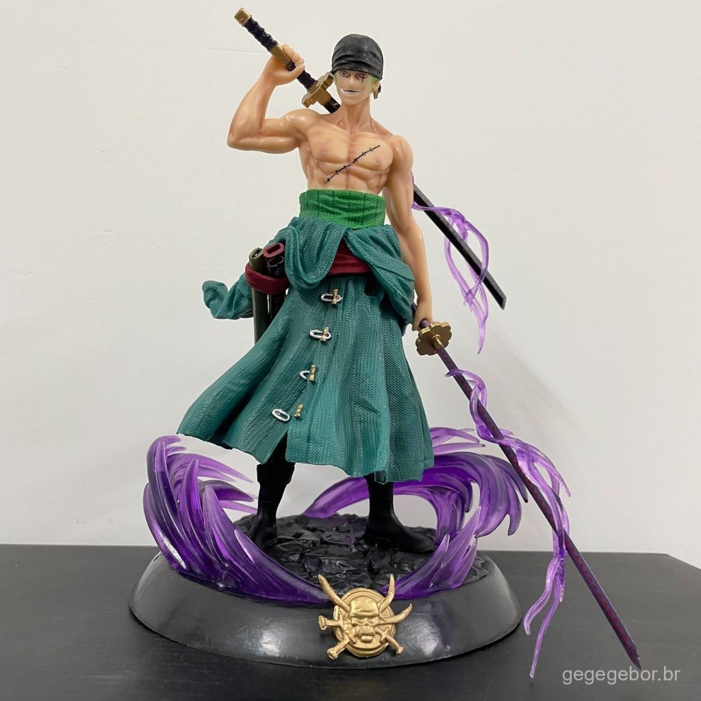 Action Figure One Piece Roronoa Zoro Boneco Colecionável PVC 21cm Anime