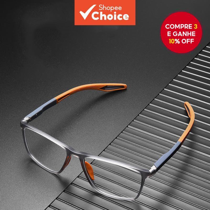 Óculos De Leitura Ultra Leves Com Bloqueio De Luz Azul HD Esportivos Fáceis De Usar Anti-Queda