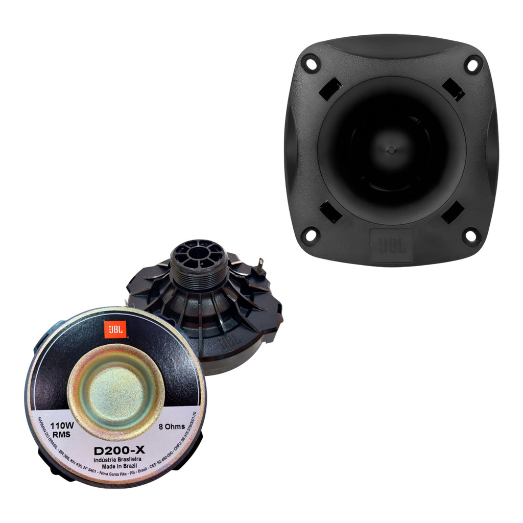 KIT SUPER TWEETER JBL ST200 100W DRIVER FENÓLICO D200X 110W