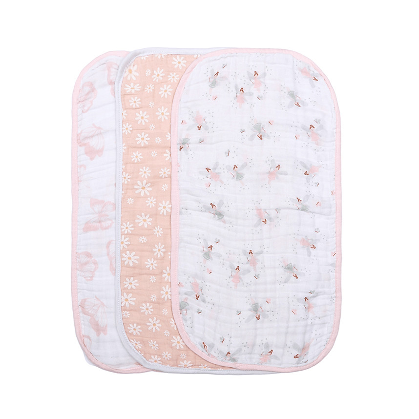 Pano De Boca E Ombro Papi Em Soft Estampa Flores 3 Peças em Oferta na Shopee