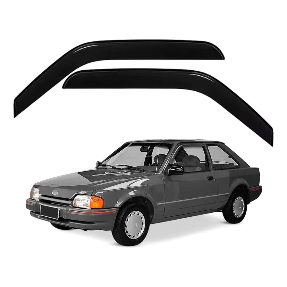 KIT CALHA  De Chuva Escort Hobby 93 94 95 96 Calha Acrílica 2 Portas