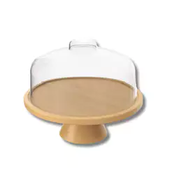 Boleira em Bambu com Cúpula Coza Brisa Ø26,5 cm Brinox - 40653/3009