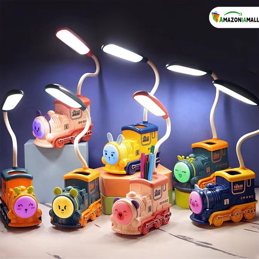 Luminária de Mesa LED Portátil - Sem Fio e Flexível para Leitura Noturna e Estudo