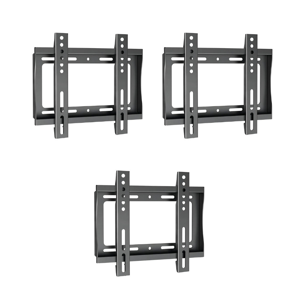 Kit 3 Suporte Tv Fixo Parede Universal Tvs 14 A 55 Polegadas