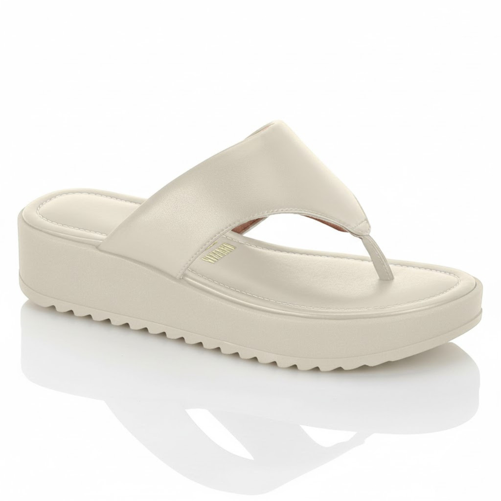 Sandália Feminina Vizzano Chinelo Plataforma Tratorado Alto Confortável Original