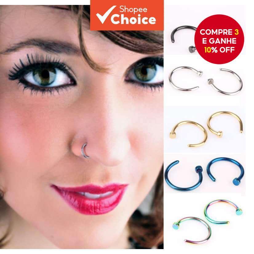 Aço Inoxidável CBR Body Jewelry Nariz Lábio Orelha Piercing Anel Para Homens Mulheres