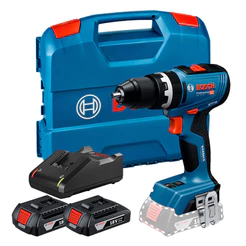 Parafusadeira e Furadeira de Impacto 1/2" GSB 18v-65 18V + 2 Baterias + Carregador + Maleta Bosch