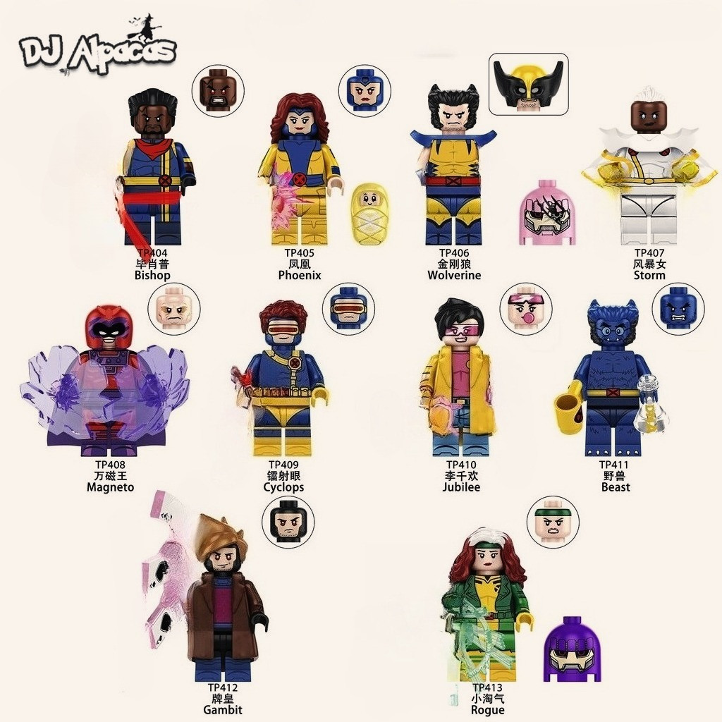 Blocos De Construção Figuras Brinquedo Colecionável TP404 TP405 TP406 TP407 em Oferta na Shopee