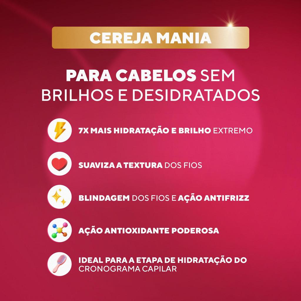 Máscara Líquida Cereja Mania - DaBelle Hair 200ml · foto 2