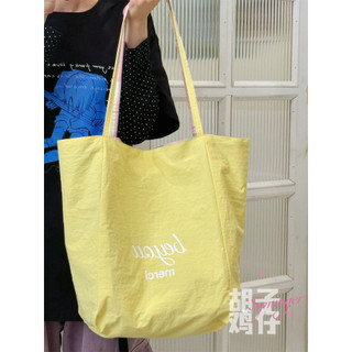 Barba frango moda xadrez dupla face bolsa de lona feminina All-Match grande capacidade bolsa de ombro Commuter sacola na