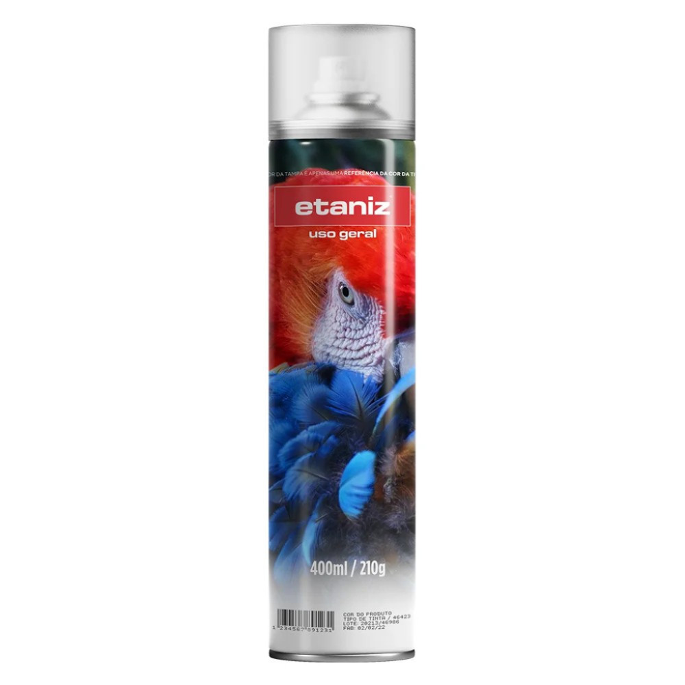 Tinta Spray Verniz Uso Geral Etaniz 400ML Envio Hiper Expresso OK MAX