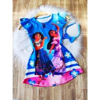 Vestido Infantil Luna Temático Encanto Disney +Tiara