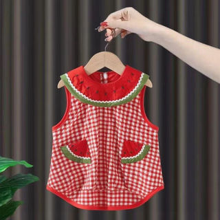 Roupas Para Animais De Estimação Bonito Dos Desenhos Animados 3D Melancia Colete Grande Cão Cabelo Dourado Samoye border