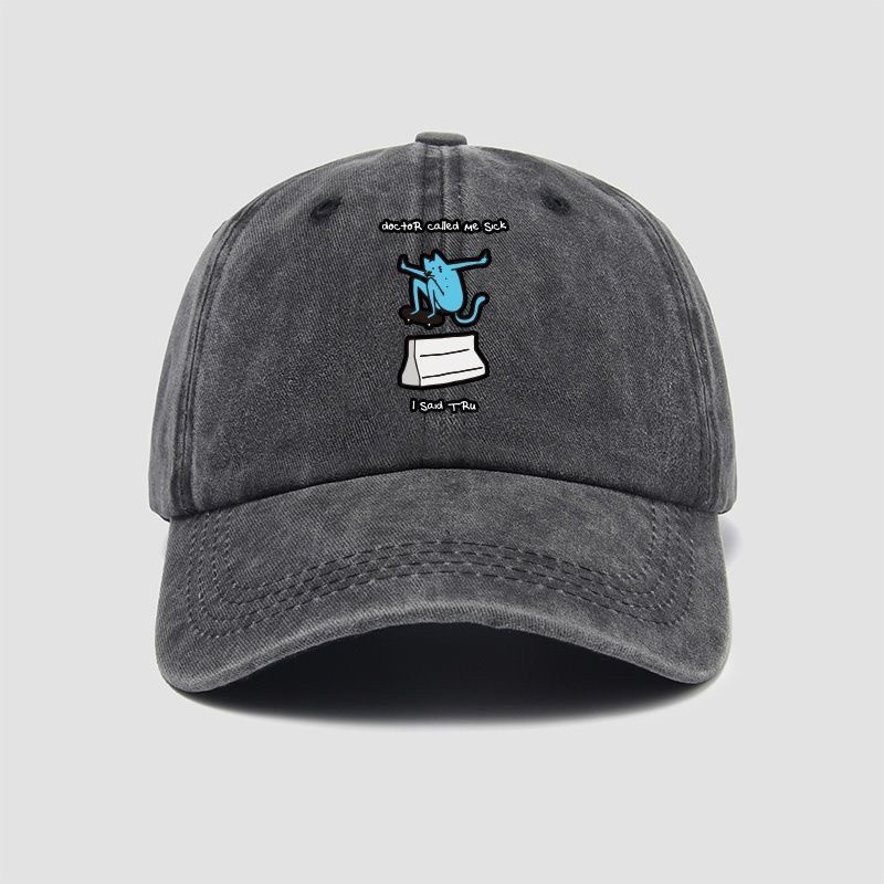 Dutch Skateboarding Minion Azul Manchado Gato Circundante Chapéu Retro Masculino E Feminino Casual Algodão Ajustável De