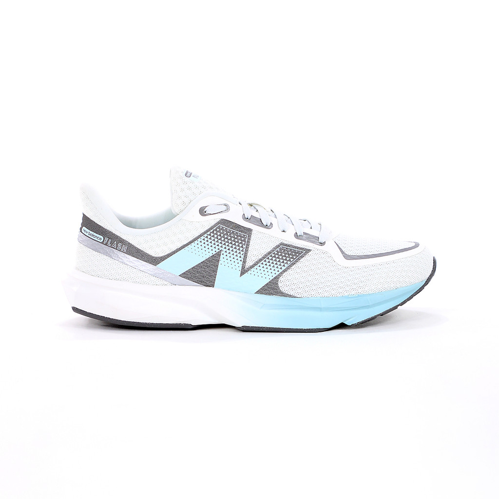 Tênis New Balance Flash V7 Off White e Azul - Feminino