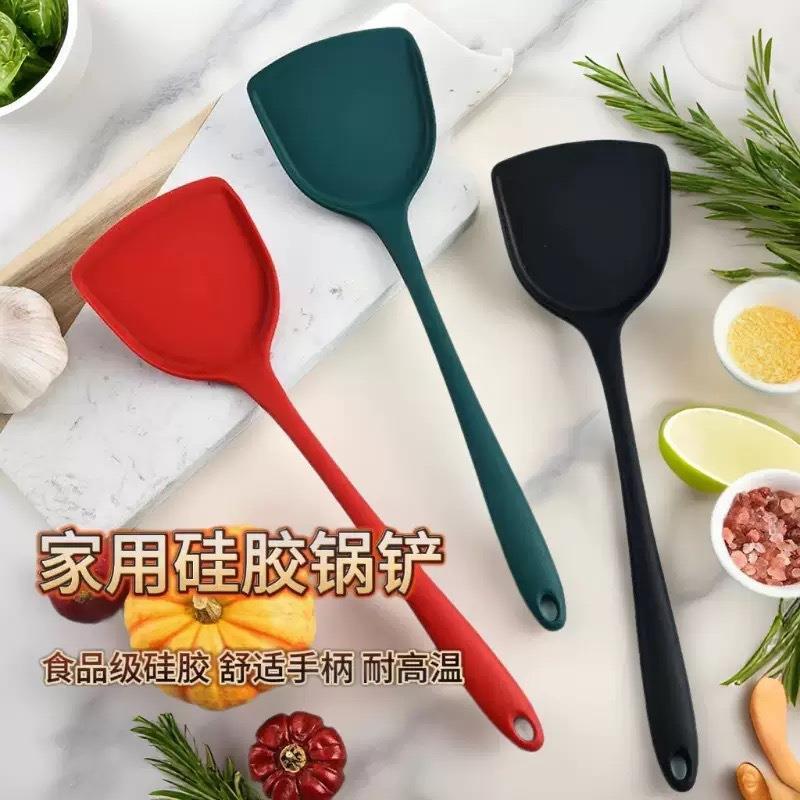 Espátula de Silicone doméstica antiaderente panela cozinhar espátula especial colher de sopa conjunto de utensílios de c