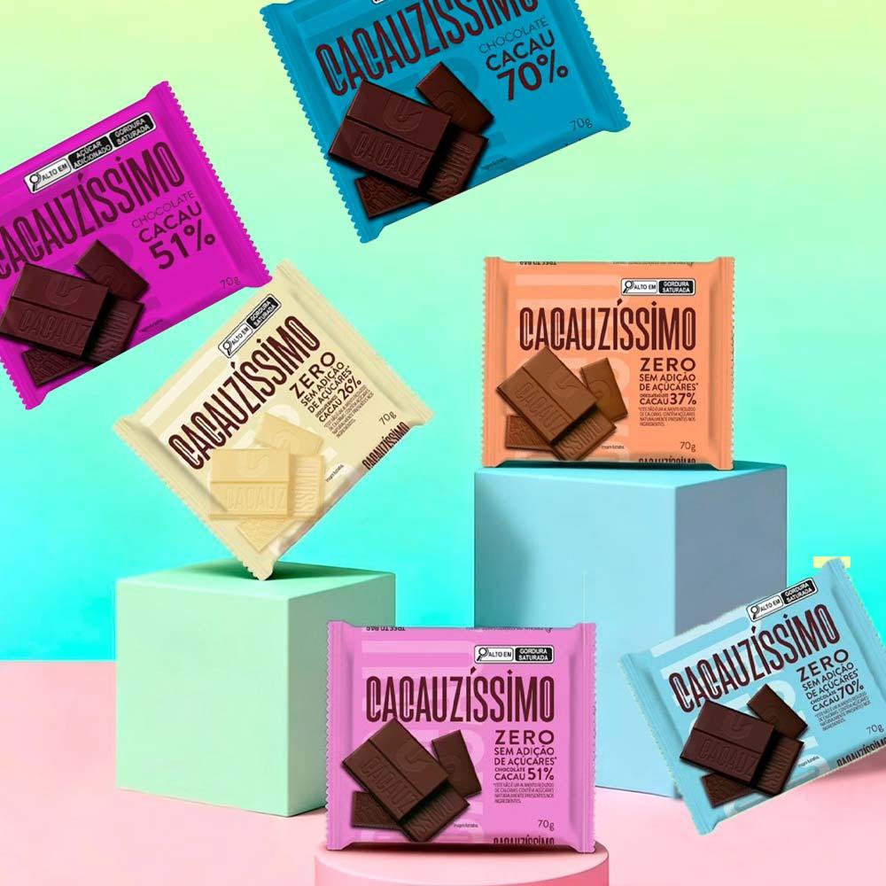 Tablete Chocolate Cacauzíssimo 70gr Espírito Cacau ESCOLHA O SABOR