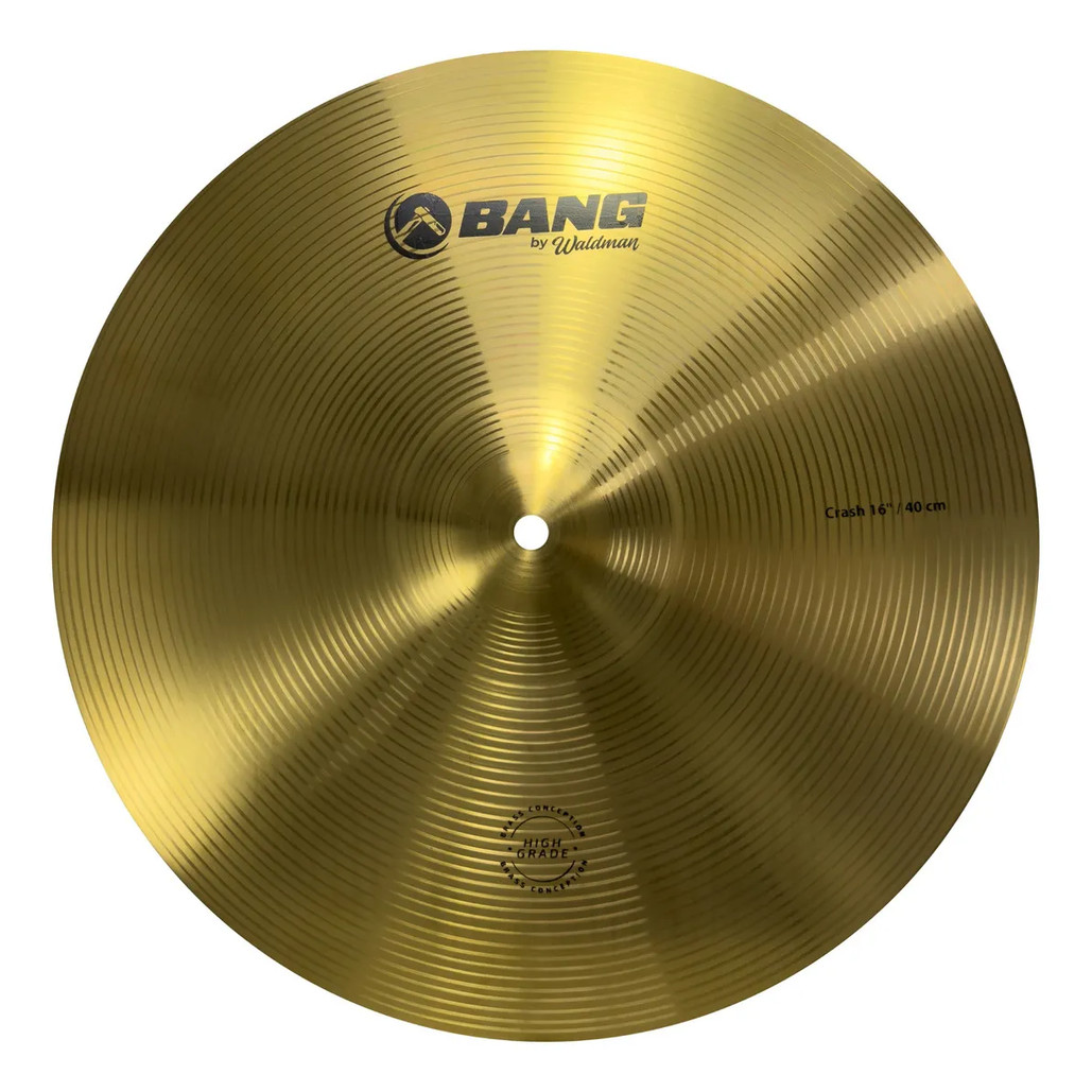 Prato de Bateria Ataque Waldman Bang BNG-CR16 Crash 16 Pol Liga Brass