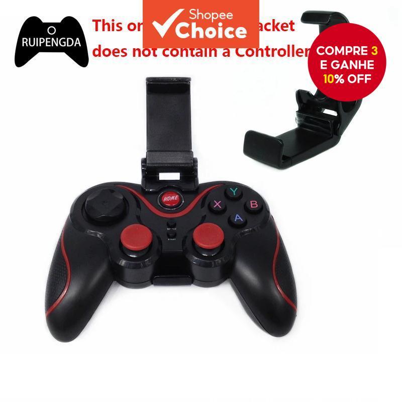 T3 X3 Joystick Sem Fio Gamepad Titular Clipe De Controlador De Jogos Para PS3/PC Android Smartphone Suporte