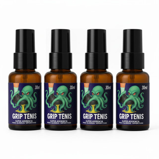 Kit 4 Spray Super Cola Para Tênis Chuteiras Em Salão 30ml Futsal Basquete Vôlei Poulpo Sports