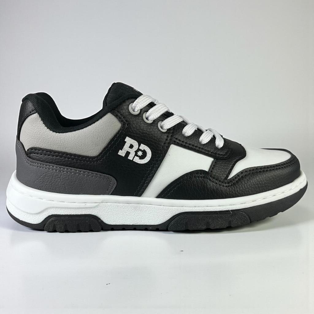 Tênis Redikal Masculino Skate Casual Sola Caixa Original Preto Cinza Urbano