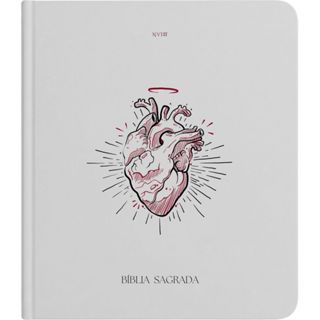 Bíblia Sagrada Com Espaço Para Anotações | NVI | Capa Dura | Coração Redimida Branca em Oferta na Shopee