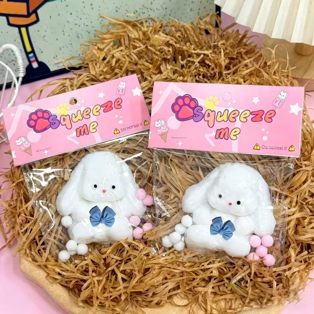 Detalhes do Cinnamoroll Patinha Gato Squishy Brinquedo Anti-stress Com Bola para Alívio De Estresse Presentes
