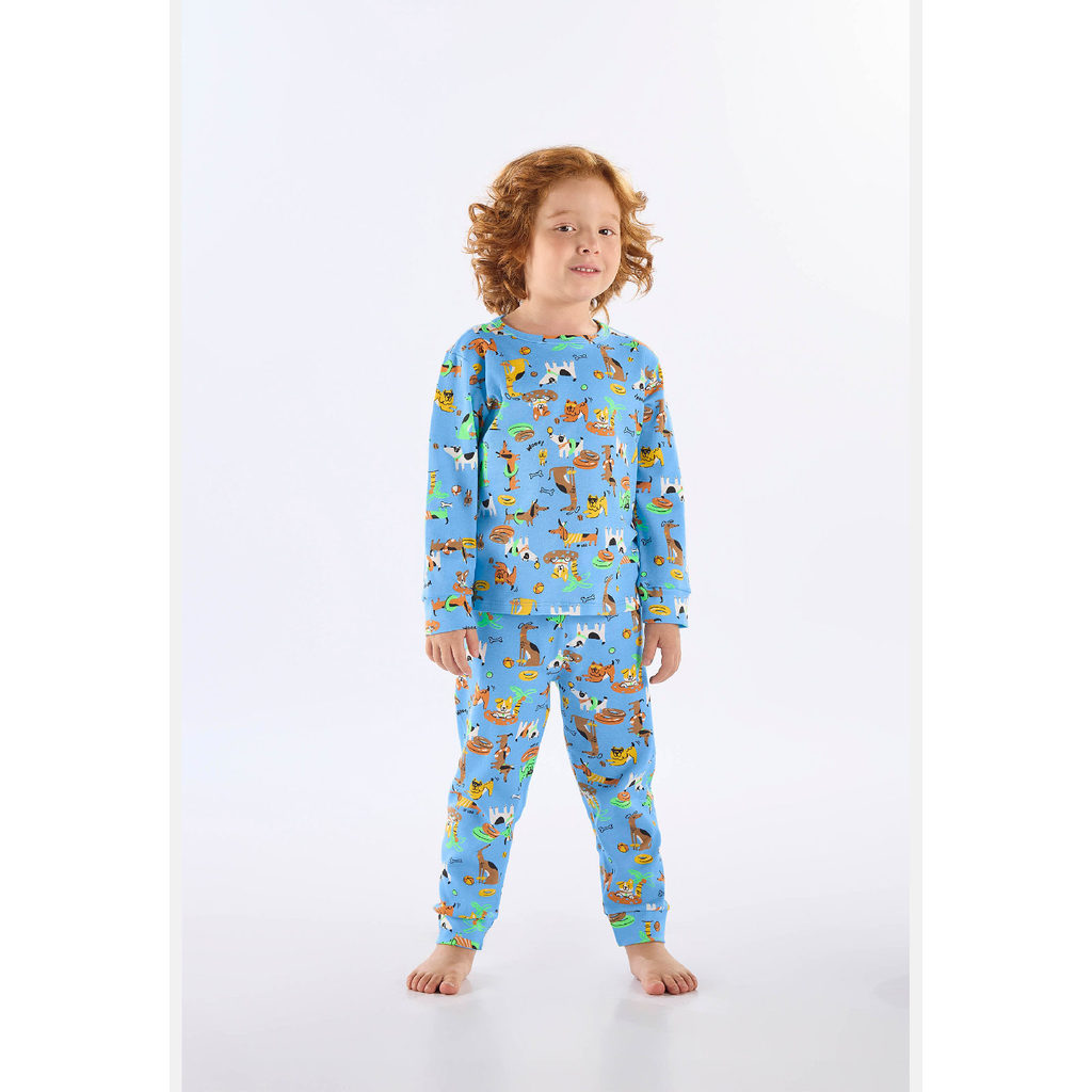 Pijama Longo Infantil Unissex Suedine Up Baby