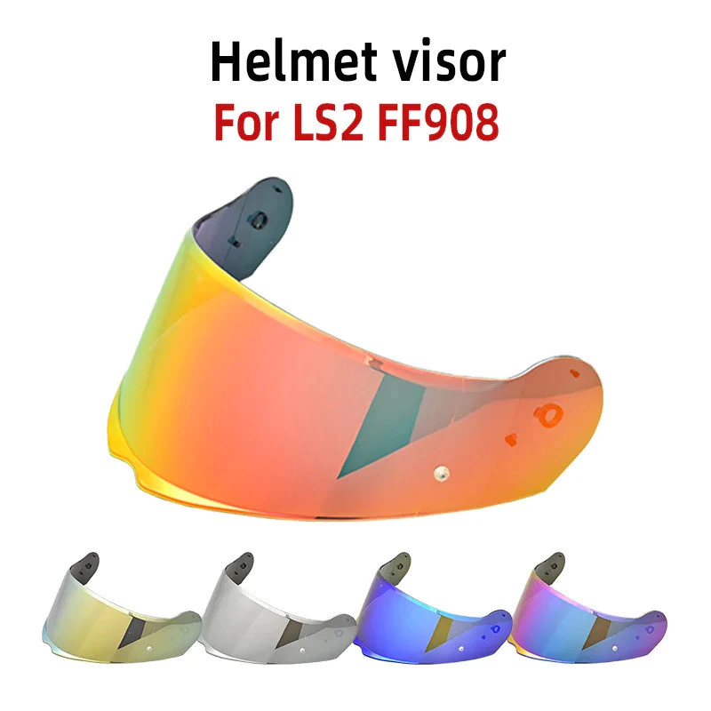 Viseira De Capacete para LS2 FF908 Strobe II Substituição Aberto Incluindo Adesivos Antiembaçantes casco motos Acessório