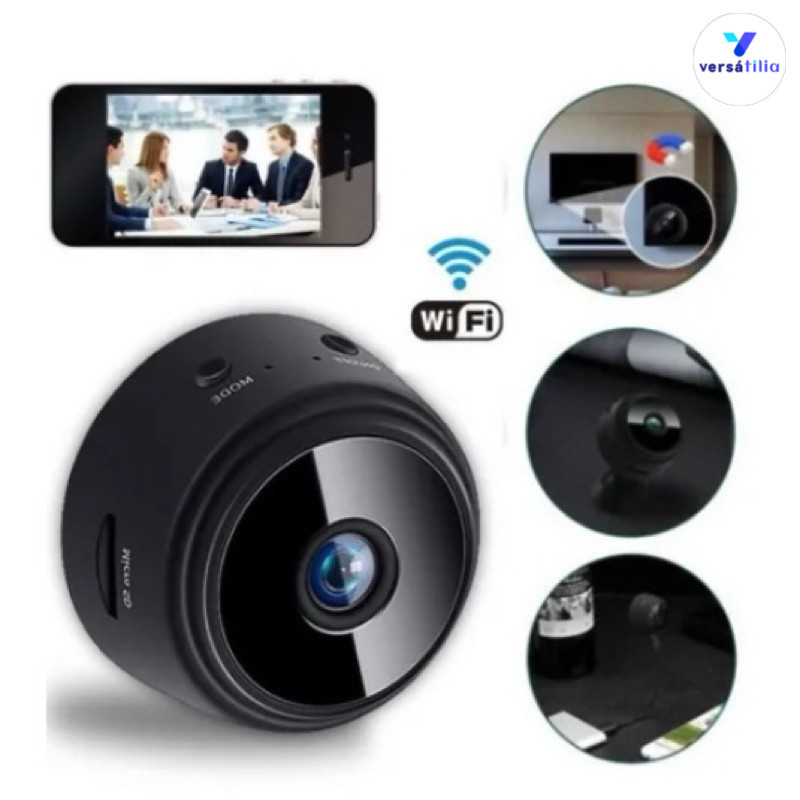 Câmera A9HD Visão Noturna Câmera Wifi 1080P Monitoramento e Segurança Sem Fio A9