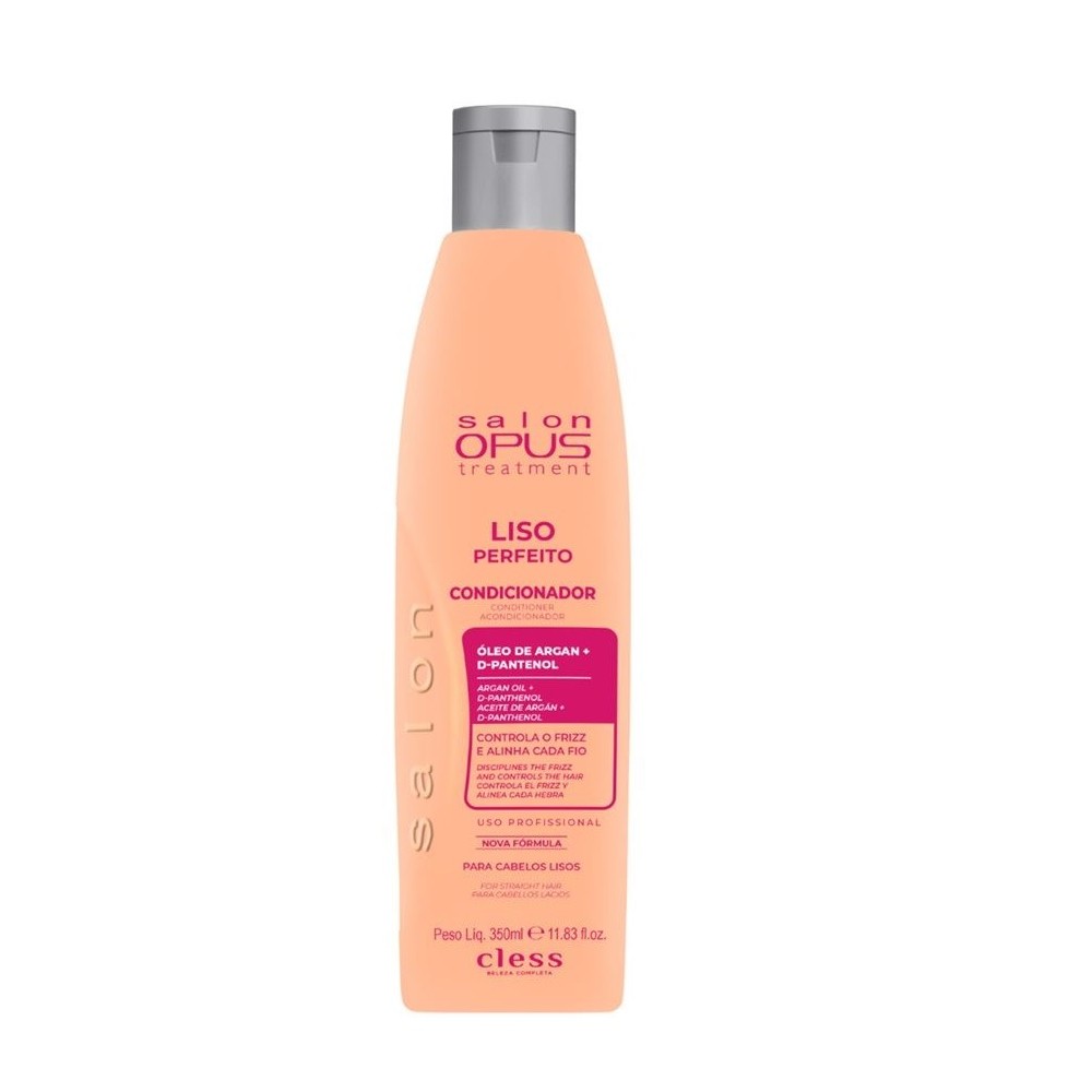 Condicionador Salon Opus Liso Perfeito 350ml I Maciez, Brilho e Controle do Frizz