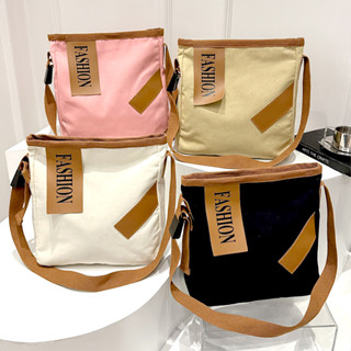 Bolsa Feminina Tote de Lona Estilo Casual – Alça de Ombro e Transversal para Uso Diário em Oferta na Shopee