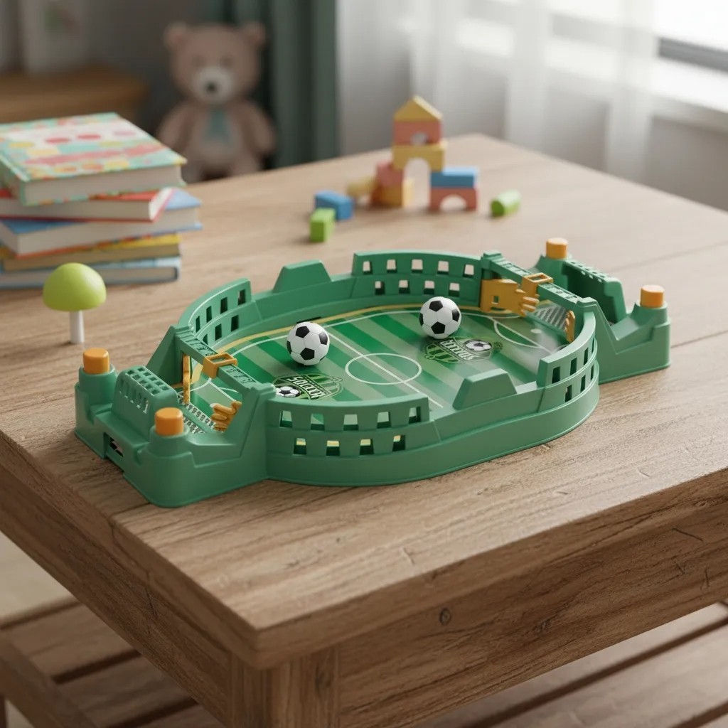 Mini Jogo Futebol Mesa Arena Brinquedo Infantil Competição Campo Criança Presente Bola Botões