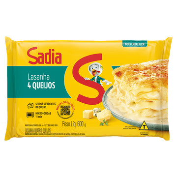 Lasanha sabor Quatro Queijos Sadia em Oferta na Shopee