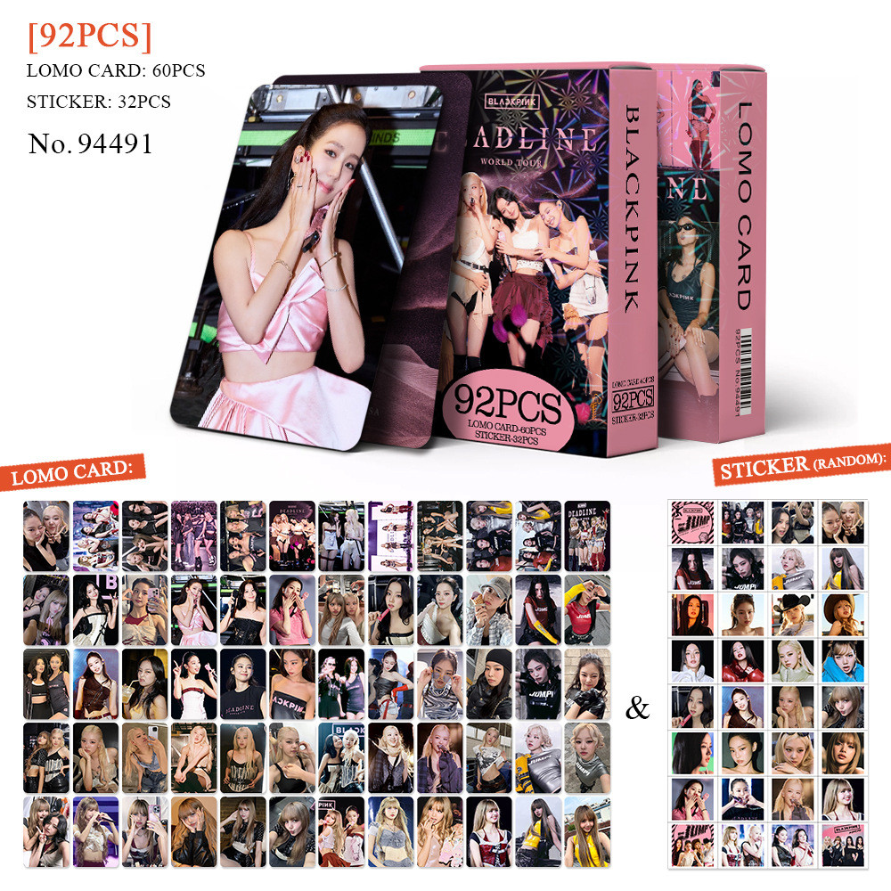 K-POP 60pcs/box com 32pcs adesivo BLACK PINK mini albun Photocard Pronto Para Ser Cartão LOMO Postal De Coleção em Oferta na Shopee