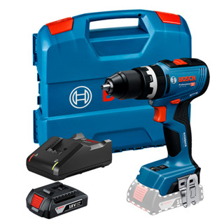 Parafusadeira e Furadeira de Impacto 1/2" Bosch GSB 18V-65 + 1 Bateria GBA 18V 2Ah + Carregador GAL 18V-40 + Maleta em Oferta na Shopee