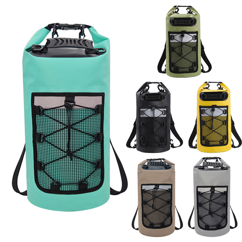 Bolsa Impermeável Saco Estanque 10/20/30L Camping Bag Mochila Pesca Caiaque Natação