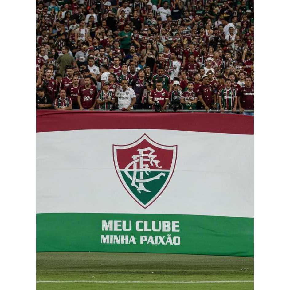 Bandeira Fluminense 1,50x1,00 Grande Torcida Decorativa Tecido Poliéster