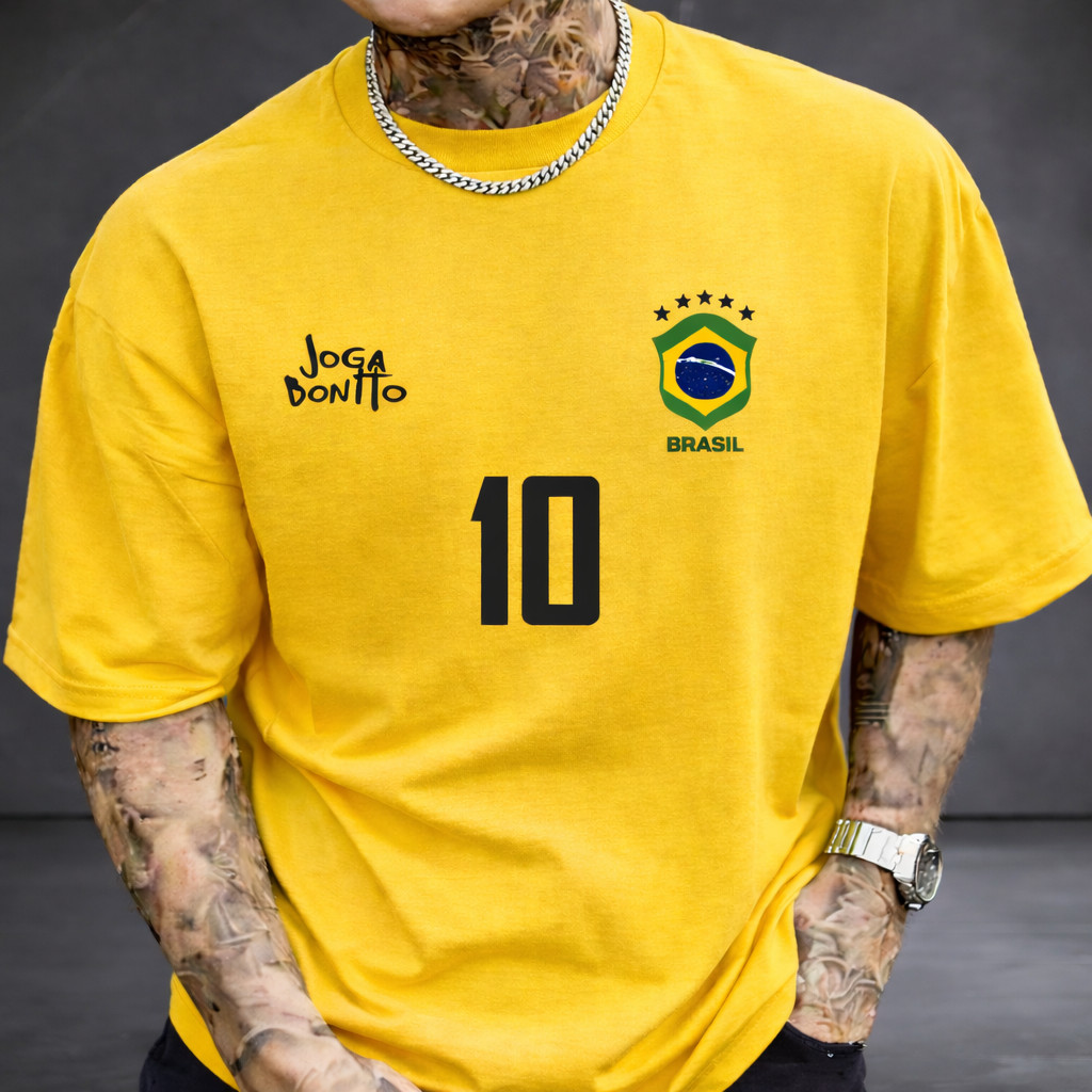 Camiseta Blusa Masculina Camisa Amarela Brasil Copa 2026 Oferta