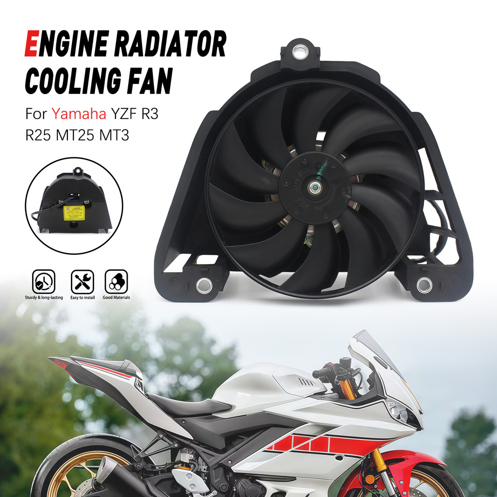Peças Da Motocicleta Ventilador Refrigerador Do Radiador Motor 1WD-E2405-00 Para Yamaha YZF R3 R25 MT25 MT3 2018 2019 20