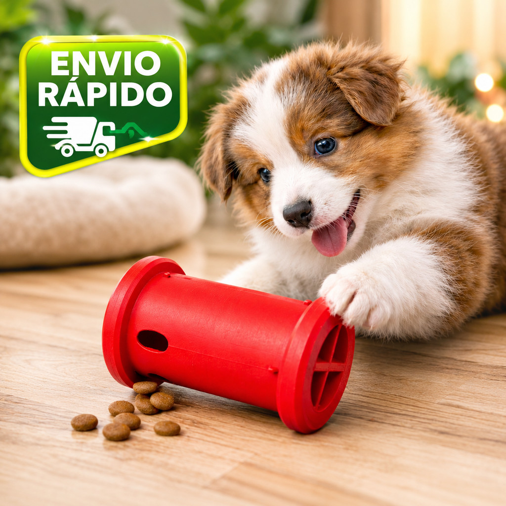 Dispensador de Petisco Interativo para Cachorro e Gato Brinquedo Anti Estresse Pet
