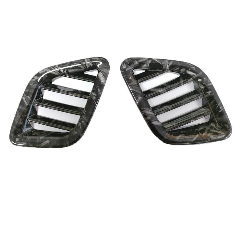 Forja Estilo Preto Frente Superior Descongelar Saída De Ar Ventilação Capa Guarnição Para Hyundai i30 N 2022-2023 Moldur