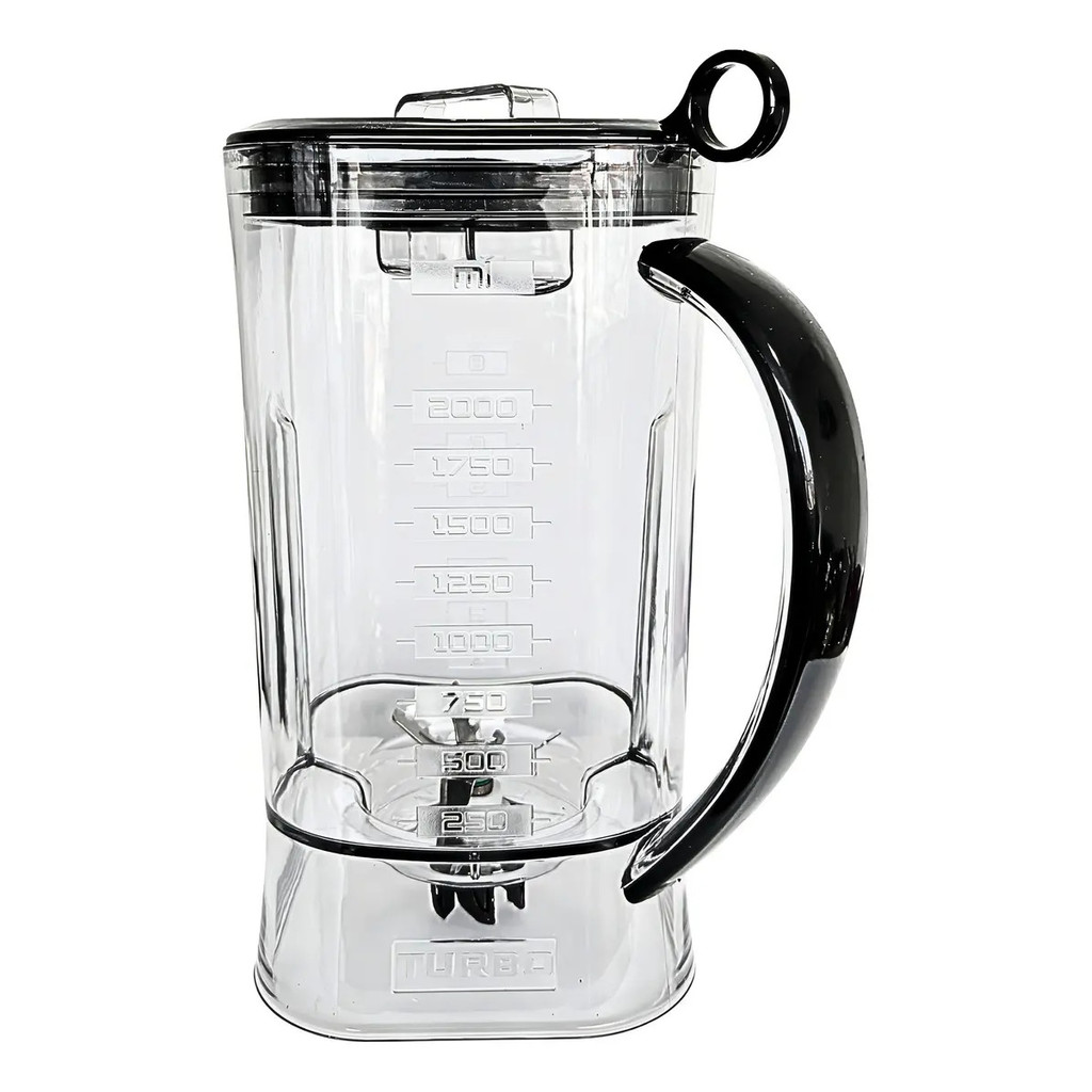 Copo Original Britânia Blq1300 Liquidificador Com Tampa Preto Vermelho