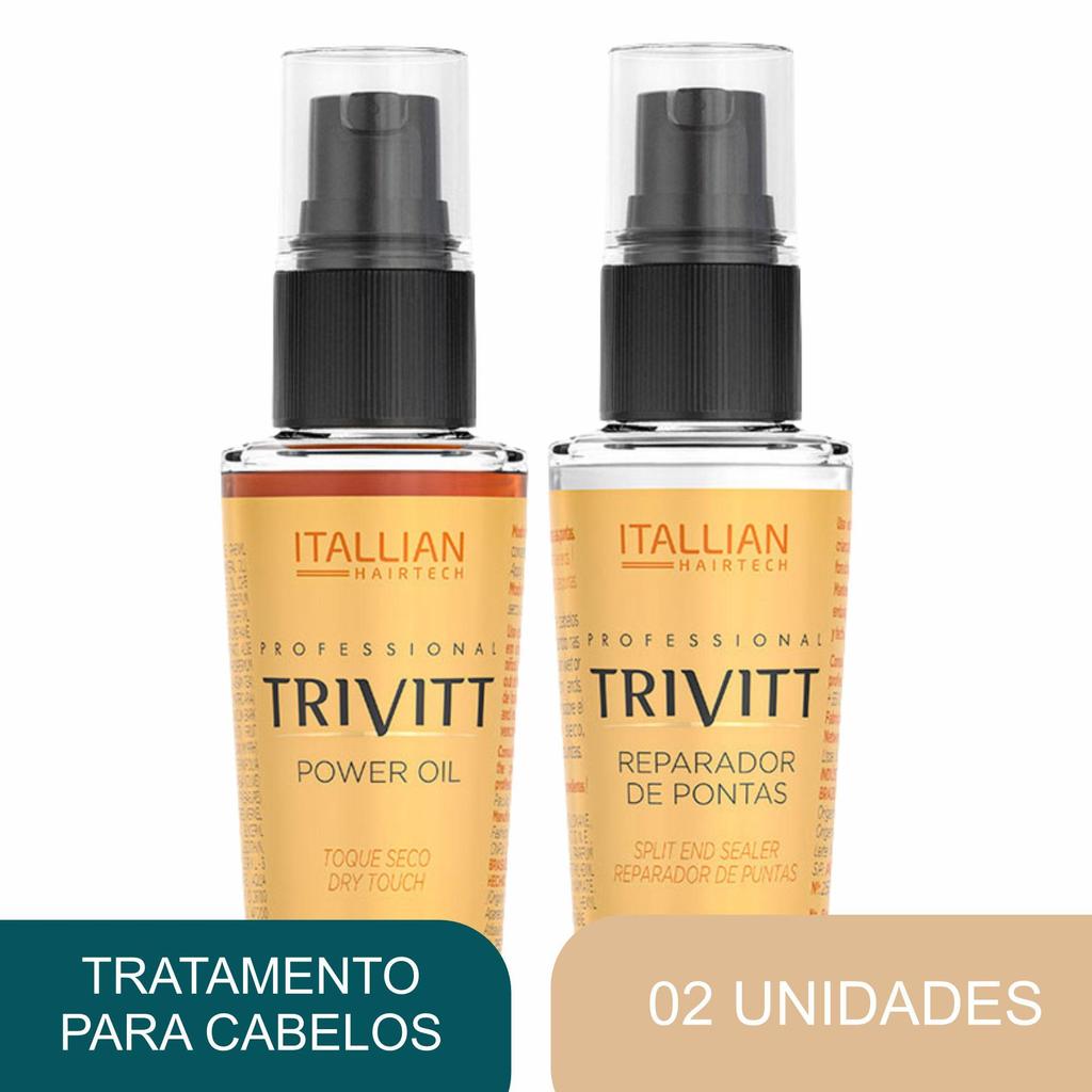 Kit Power Oil + Reparador De Pontas Trivitt Professional