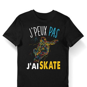 Camiseta Unissex Oversized Plus Size Feminina Masculina "J'peux pas, j'ai skate" - Streetwear para Skatistas