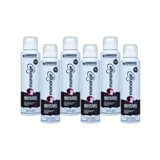Kit Desodorante Aerossol Invisível Monange 150ml - 6 UN em Oferta na Shopee