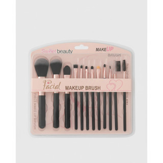 Kit 12 Pincéis Sweet Beauty – Facial MakeUp Brush em Oferta na Shopee
