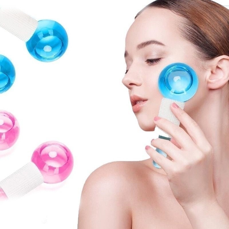 Kit 2 Ice Globes para Massagem Facial – Efeito Refrescante e Revitalizante
